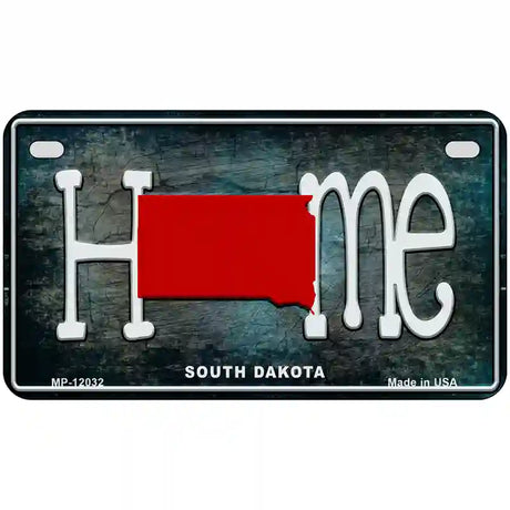 South Dakota Home State Outline Novelty License Plate 7" x 4" (MP)