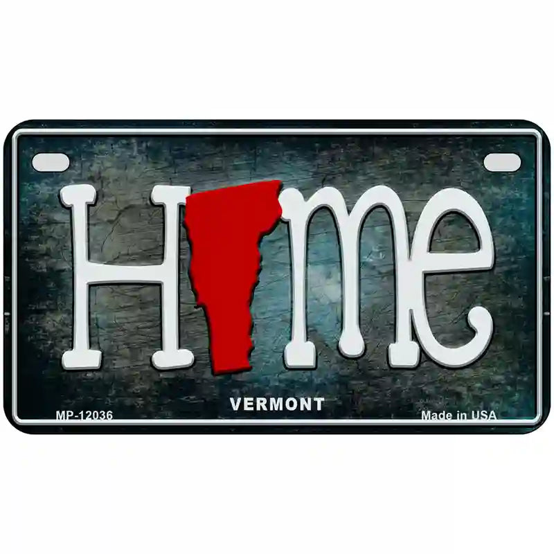 Vermont Home State Outline Novelty License Plate 7" x 4" (MP)