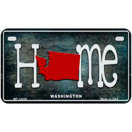 Washington Home State Outline Novelty License Plate 7" x 4" (MP)