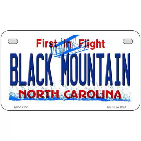 Black Mountain North Carolina Novelty Metal License Plate 7" x 4" (MP)