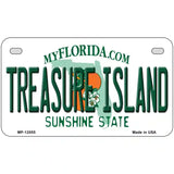 Florida Tresure Island Novelty Metal License Plate 7" x 4" (MP)