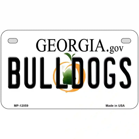 Georgia Bulldogs Novelty Metal License Plate 7" x 4" (MP)