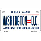 District Of Columbia Novelty Metal License Plate