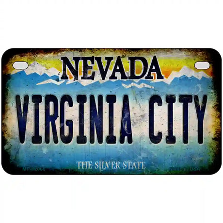 Nevada Virginia City Novelty Metal License Plate 7" x 4" (MP)