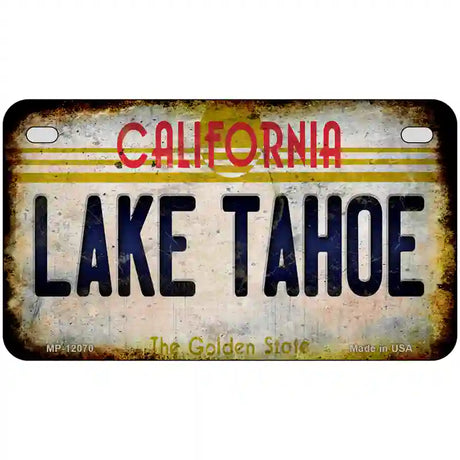 California Lake Tahoe Novelty Metal License Plate 7" x 4" (MP)