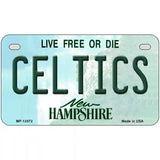 Celtics New Hampshire State Novelty Metal License Plate 7" x 4" (MP)