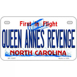 Queen Annes Revenge North Carolina State Novelty Metal License Plate 7" x 4" (MP)