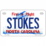 Stokes North Carolina State Novelty Metal License Plate 7" x 4" (MP)