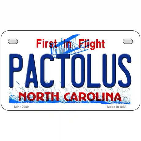 Pactolus North Carolina State Novelty Metal License Plate 7" x 4" (MP)