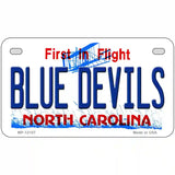 Blue Devils North Carolina State Novelty Metal License Plate 7" x 4" (MP)