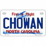 Chowan North Carolina State Novelty Metal License Plate 7" x 4" (MP)