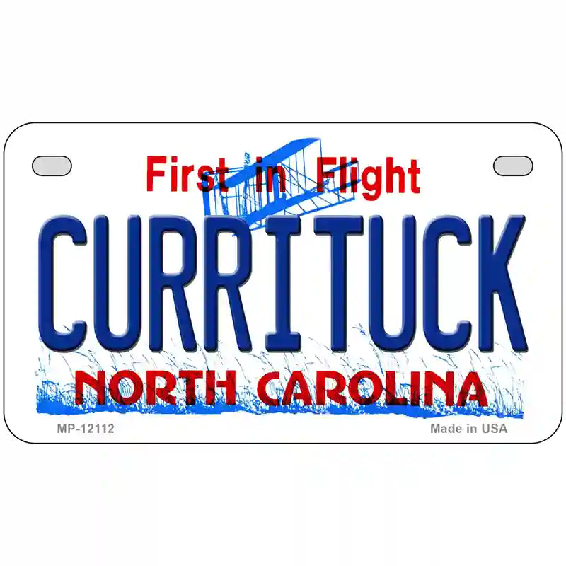 Currituck North Carolina State Novelty Metal License Plate 7" x 4" (MP)