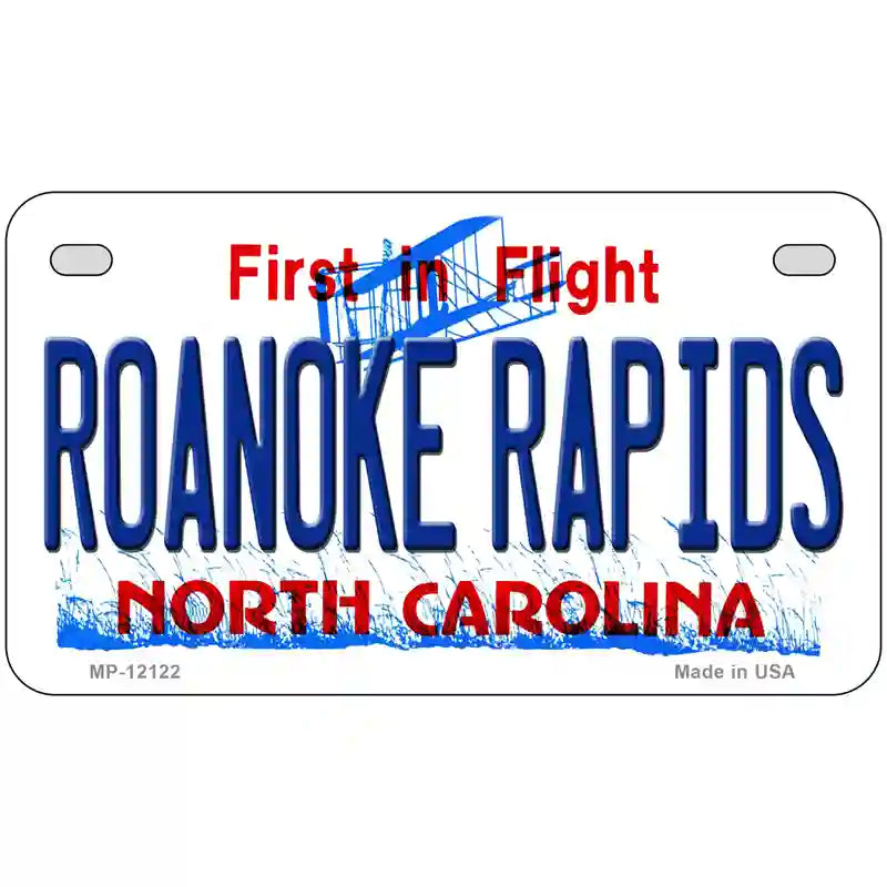 Roanoke Rapids North Carolina State Novelty Metal License Plate 7" x 4" (MP)