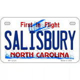 Salisbury North Carolina State Novelty Metal License Plate 7" x 4" (MP)