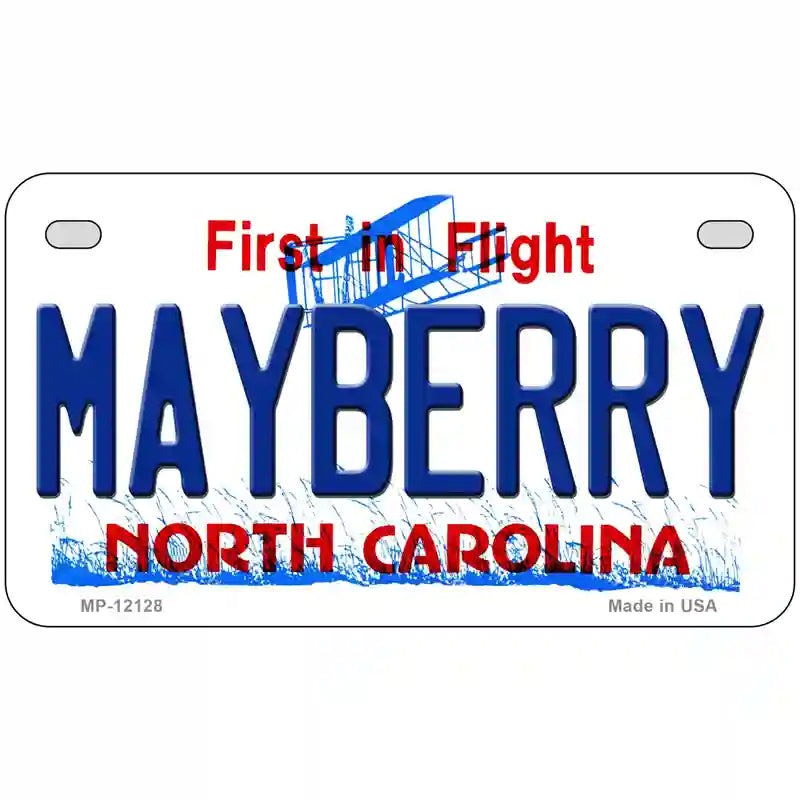 Mayberry North Carolina State Novelty Metal License Plate 7" x 4" (MP)