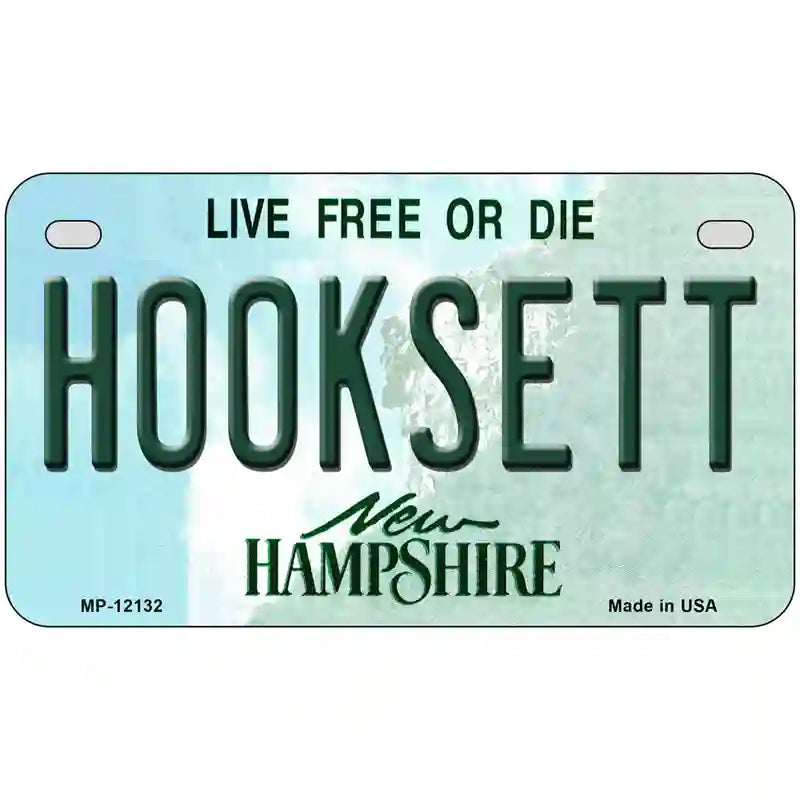 Hooksett New Hampshire Novelty Metal License Plate 7" x 4" (MP)