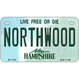 Northwood New Hampshire Novelty Metal License Plate 7" x 4" (MP)