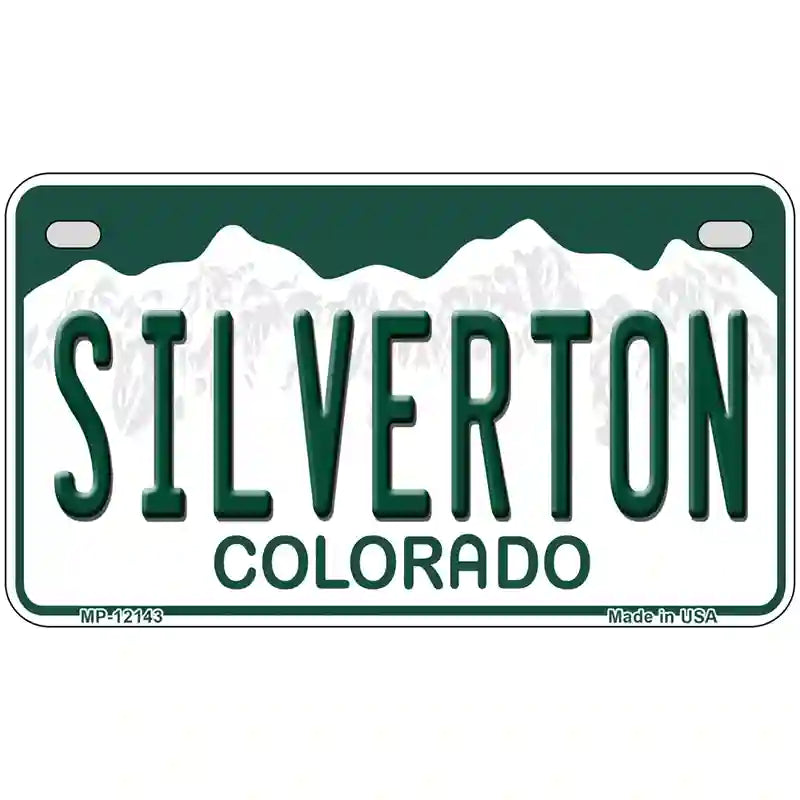 Silverton Colorado Novelty Metal License Plate 7" x 4" (MP)