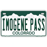 Imogene Pass Colorado Novelty Metal License Plate 7" x 4" (MP)