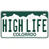 High Life Colorado Novelty Metal License Plate 7" x 4" (MP)