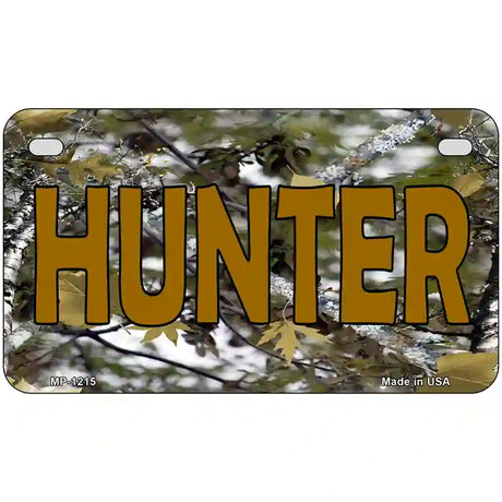 Hunter Camouflage Novelty Metal License Plate 7" x 4" (MP)