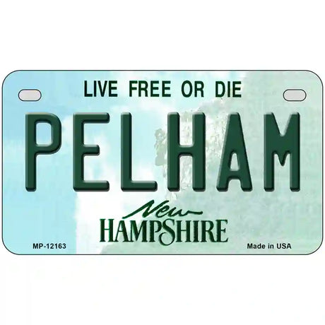 Pelham New Hampshire Novelty Metal License Plate 7" x 4" (MP)