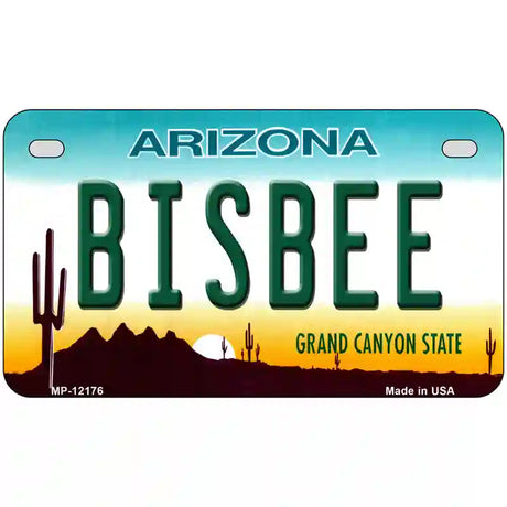 Bisbee Arizona Novelty Metal License Plate 7" x 4" (MP)