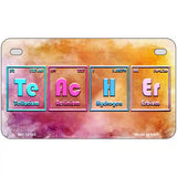 Teacher Periodic Table Novelty Metal License Plate 7" x 4" (MP)