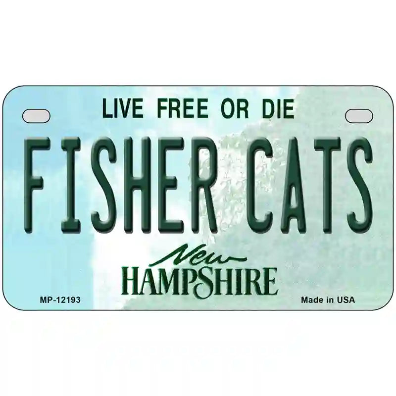 Fisher Cats New Hampshire Novelty Metal License Plate 7" x 4" (MP)