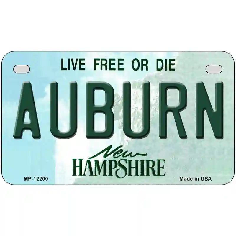 Auburn New Hampshire Novelty Metal License Plate 7" x 4" (MP)