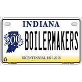 Boilermakers Indiana Novelty Metal License Plate 7" x 4" (MP)