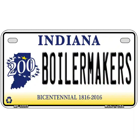 Boilermakers Indiana Novelty Metal License Plate 7" x 4" (MP)