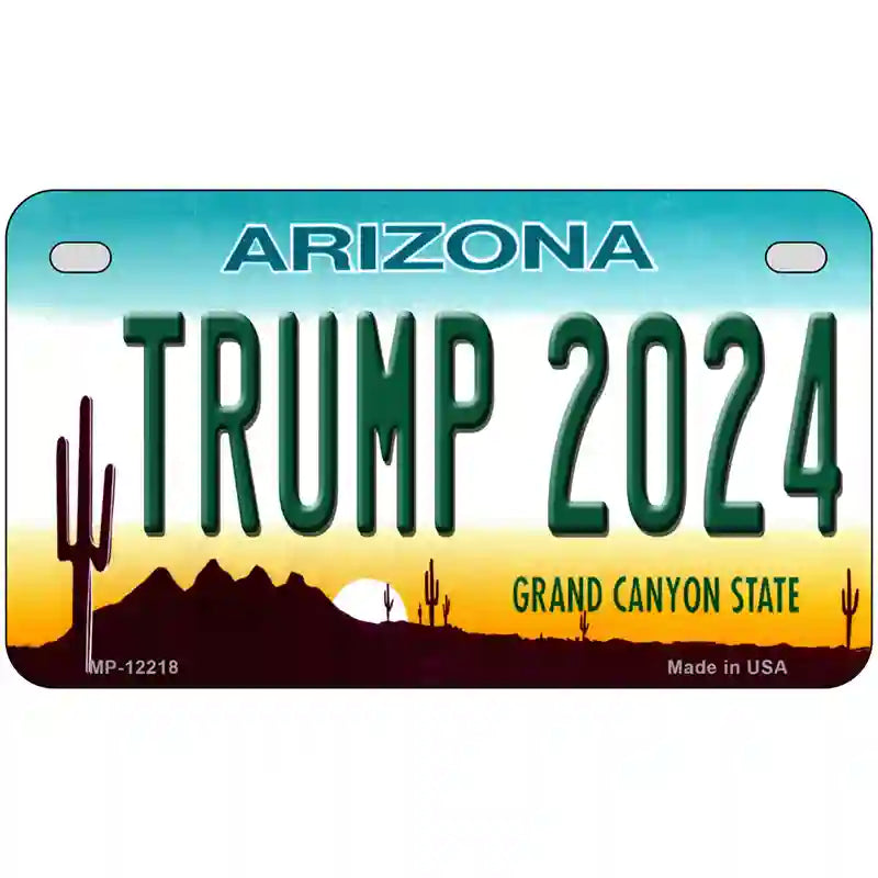 Trump 2024 Arizona Novelty Metal License Plate