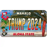 Trump 2024 Hawaii Novelty Metal License Plate 7" x 4" (MP)