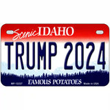 Trump 2024 Idaho Novelty Metal License Plate 7" x 4" (MP)