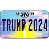 Trump 2024 Mississippi Novelty Metal License Plate 7" x 4" (MP)