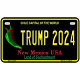 Trump 2024 New Mexico Novelty Metal License Plate 7" x 4" (MP)