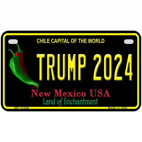 Trump 2024 New Mexico Novelty Metal License Plate 7" x 4" (MP)