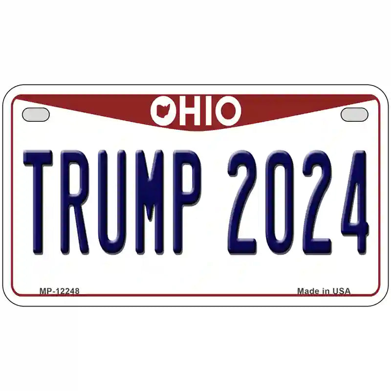 Trump 2024 Ohio Novelty Metal License Plate