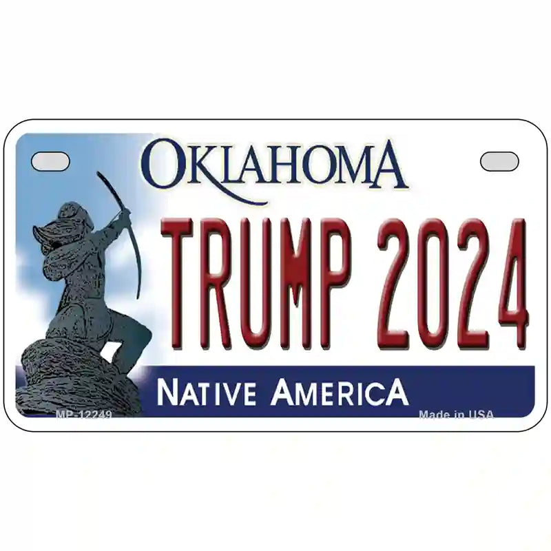 Trump 2024 Oklahoma Novelty Metal License Plate