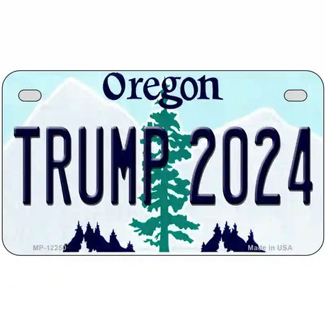 Trump 2024 Oregon Novelty Metal License Plate 7" x 4" (MP)