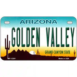 Golden Valley Arizona Novelty Metal License Plate 7" x 4" (MP)