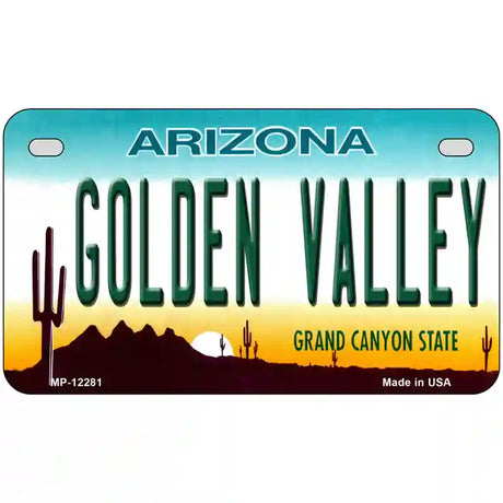 Golden Valley Arizona Novelty Metal License Plate 7" x 4" (MP)