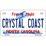 North Carolina Crystal Coast Novelty Metal License Plate 7" x 4" (MP)