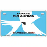 Oklahoma Travel Blank Novelty Metal License Plate 7" x 4" (MP)