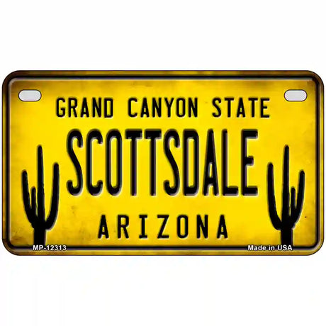 Arizona Scottsdale Novelty Metal License Plate 7" x 4" (MP)