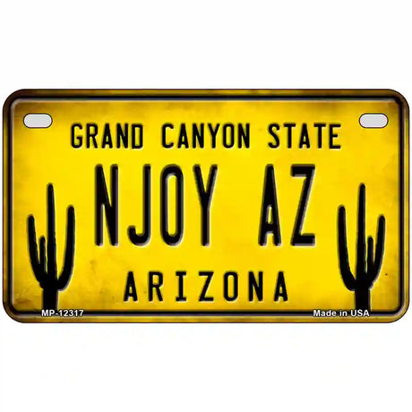 Arizona NJOY AZ Novelty Metal License Plate 7" x 4" (MP)