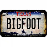 Bigfoot Texas Novelty Metal License Plate 7" x 4" (MP)