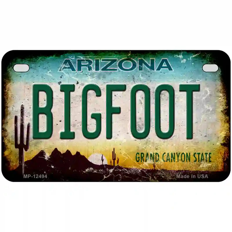 Bigfoot Arizona Novelty Metal License Plate 7" x 4" (MP)