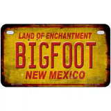 Bigfoot New Mexico Novelty Metal License Plate 7" x 4" (MP)